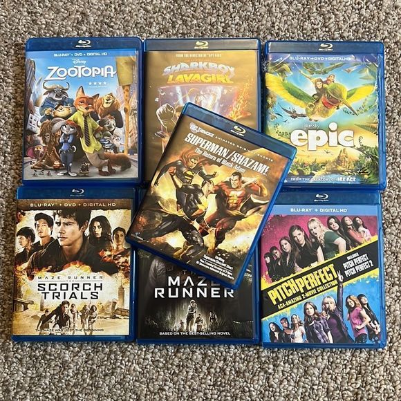 Kids/Teens BLU-RAY +DVD Bundle